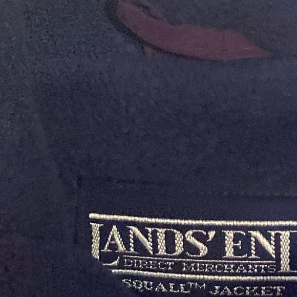 Lands End Womens Purple Nylon Navy Fleece Lined Lightweight Jacket. Sz -S - Picture 6 of 15